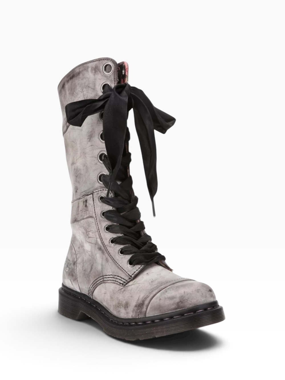 NWT DR MARTENS TRIUMPH 1914 BROWN MASSAI VICTORIAN FLORAL FOLD OVER COMBAT BOOTS - Picture 10 of 15